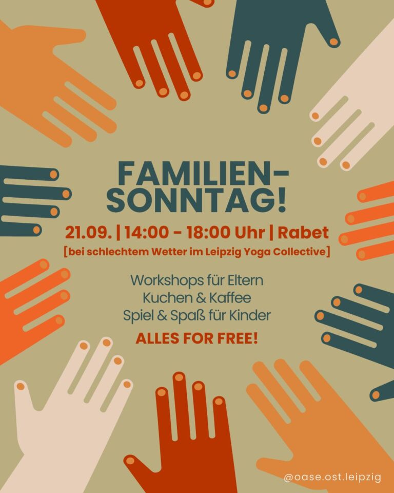 Familiensonntag am 21.09. mit kostenlosen Angeboten